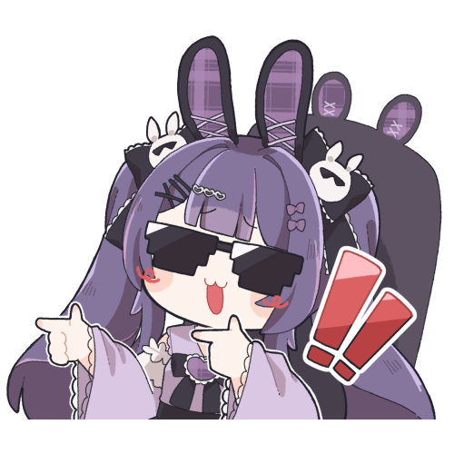 月見らびステッカー10