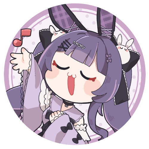 月見らび缶バッチ1