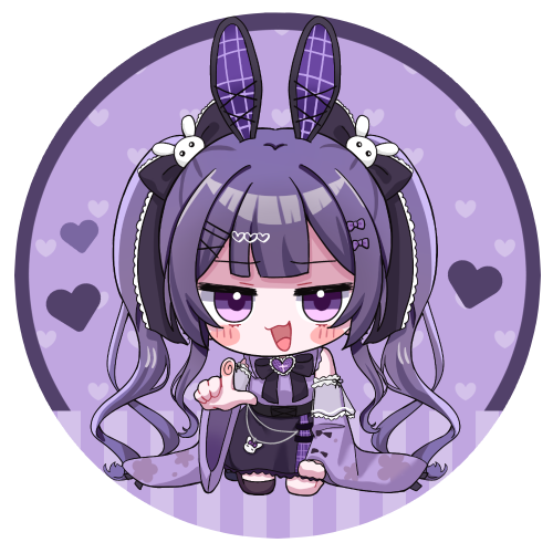 月見らび缶バッチ6