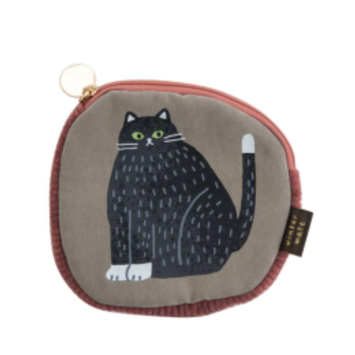 【ウィンターメイト】ダイカットポーチ ネコ