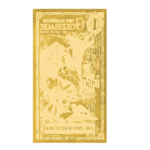 1 ニューハンプシャー ゴールドバック(24k)の商品画像