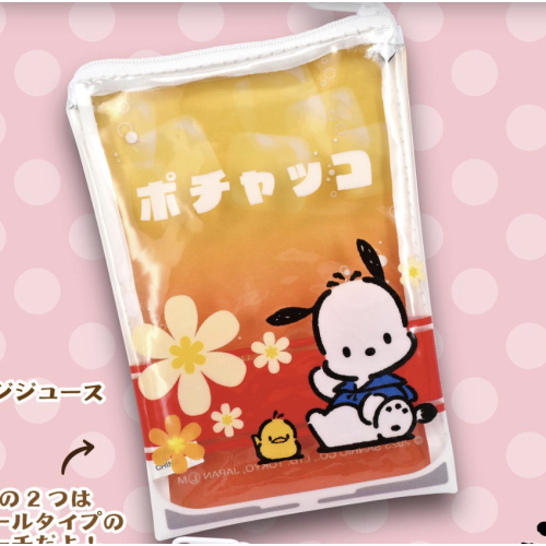 【サンリオ】オレンジジュース　ポチャッコ レトロ風ポーチ