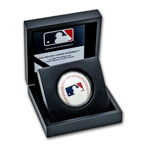 MLBロゴ カラー純銀 1オンスの商品画像