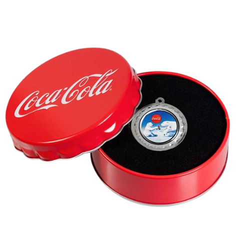 コカコーラ　しろくまシルバーボトルキャップ　純銀6gの商品画像