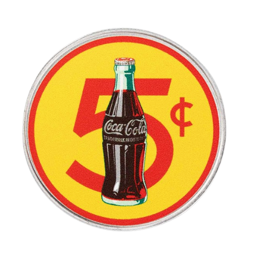 コカコーラ　5セントシルバーラウンド　純銀1オンス（31.1g）の商品画像