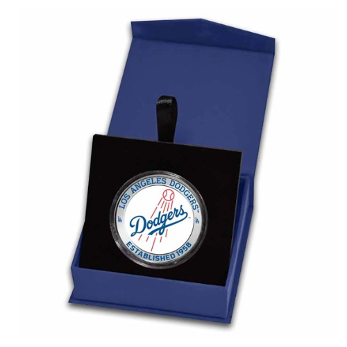 ロサンゼルス・ドジャース カラーロゴ 純銀 1オンス（31.1g）の商品画像