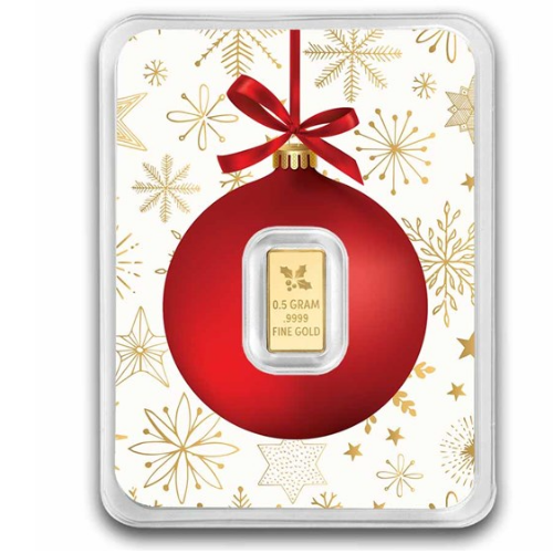 純金 0.5g インゴット クリスマスオーナメント インゴットの商品画像