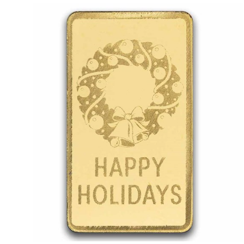 純金 0.5g インゴット クリスマスオーナメント インゴットの商品画像