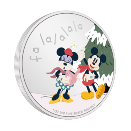 純銀 1オンス（31.1g） クリスマスミッキー銀貨 2024の商品画像