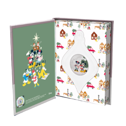 純銀 1オンス（31.1g） クリスマスミッキー銀貨 2024の商品画像