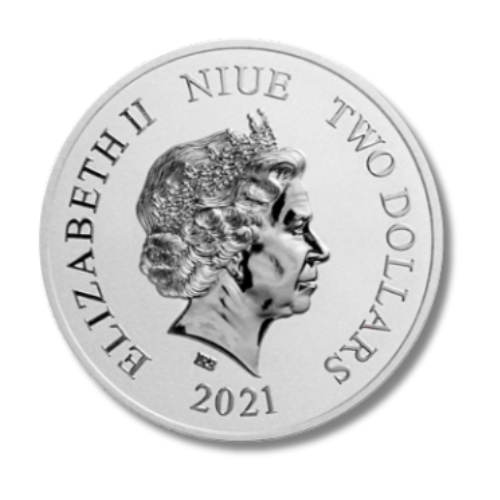 純銀 1オンス（31.1g） クリスマスミッキー銀貨 2021の商品画像