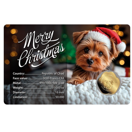 純金 1/1000オンス（0.03g） インゴット 犬の商品画像