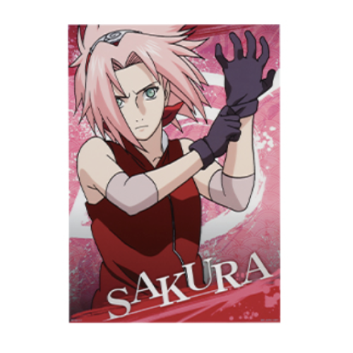 【NARUTO疾風伝】春野サクラ	一番くじ NARUTO-ナルト- 疾風伝 繋がる思いF賞 クリアポスター