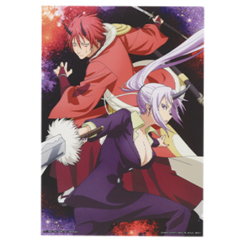 【転生したらスライムだった件】 ベニマル シオン 一番くじ 聖魔対戦 F賞 クリアポスター