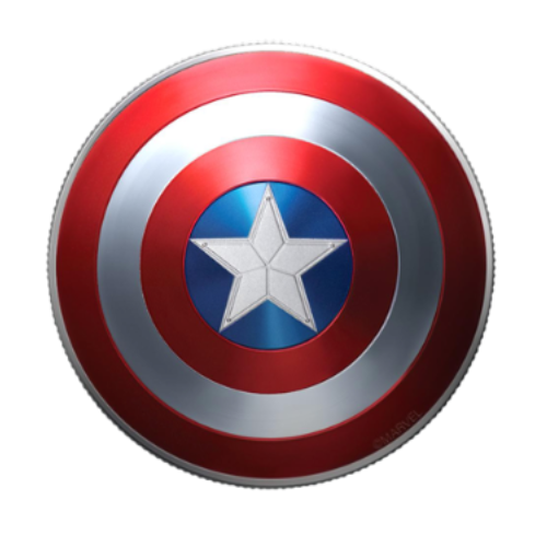 純銀 キャプテン・アメリカ シールド10gの商品画像