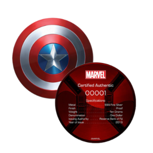 純銀 キャプテン・アメリカ シールド10gの商品画像