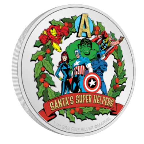 純銀 1オンス（31.1g）マーベルクリスマスの商品画像
