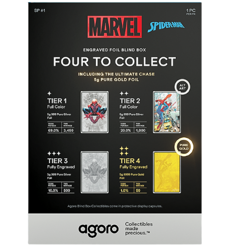 純銀or純金 5g スパイダーマン ブラインドボックスの商品画像