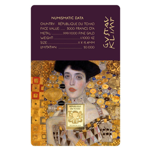 純金0.03g　クリムト『アデーレ・ブロッホ＝バウアーIの商品画像