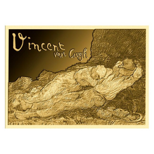 純金0.03g　ゴッホ『昼寝』の商品画像