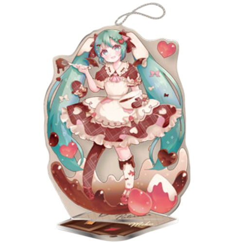 初音ミクシリーズ スタンド付ビッグクリアキーチェーン“初音ミク-ビターパティシエ” A:すずっきゅVer.