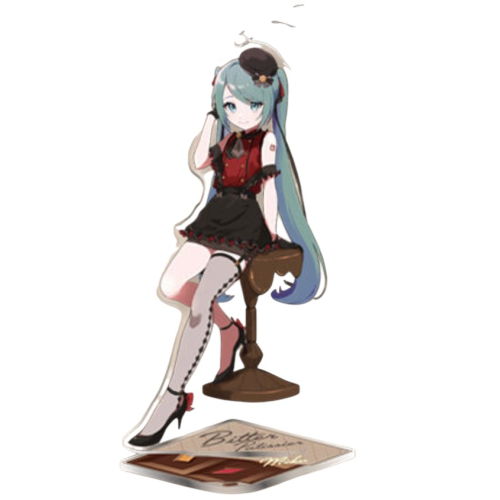 初音ミクシリーズ スタンド付ビッグクリアキーチェーン“初音ミク-ビターパティシエ” D:Oiso Ver.