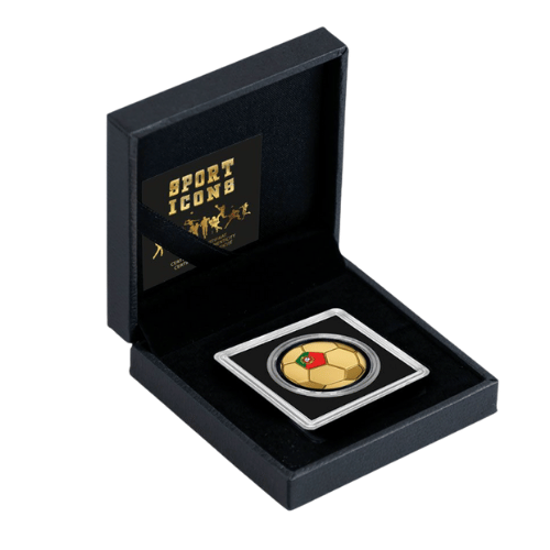 純金0.03g　サッカーボール　　ポルトガルの商品画像