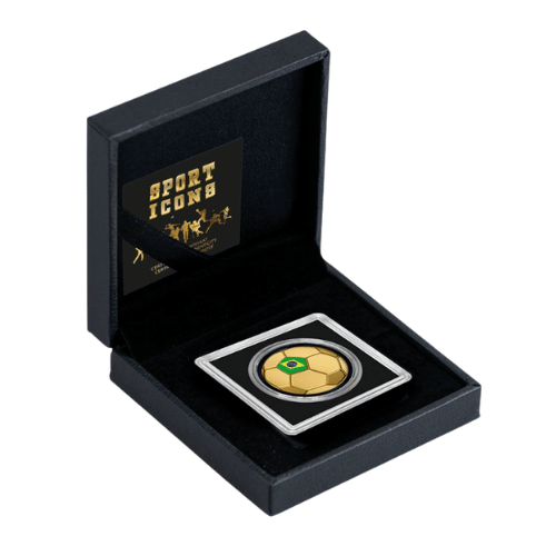 純金0.03g　サッカーボール　　ブラジルの商品画像