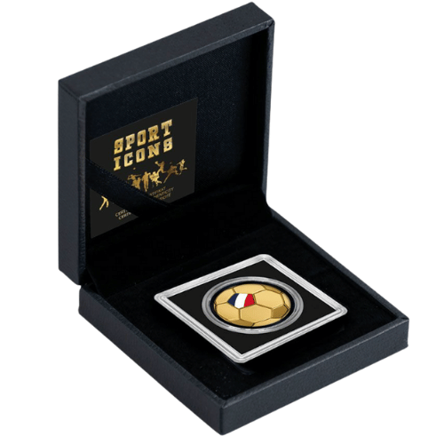 純金0.03g　サッカーボール　　フランスの商品画像