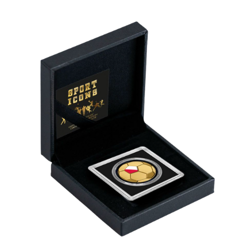 純金0.03g　サッカーボール　ポーランドの商品画像