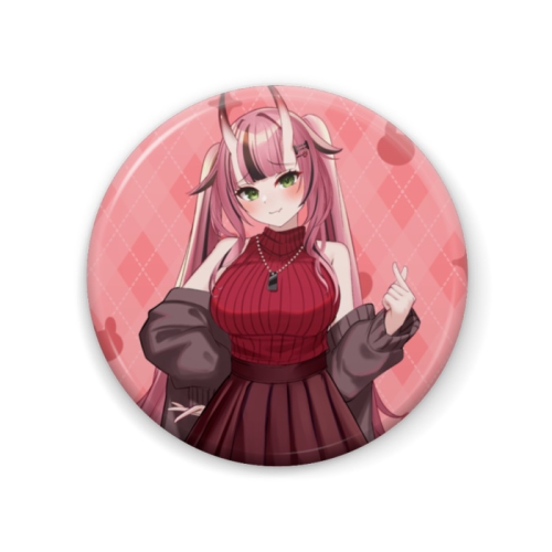 渋谷ガチャ犬塚いちご顏アップ缶バッジ