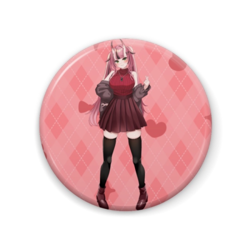 渋谷ガチャ犬塚いちご等身缶バッジ